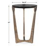 Bohdi Outdoor Brass Accent Table, Outdoor Table by Uttermost, 1'3" width x 1'10" height x 1'3" depth thumbnail 3