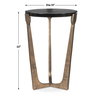 Bohdi Outdoor Brass Accent Table, Outdoor Table by Uttermost, 1'3" width x 1'10" height x 1'3" depth thumbnail 3