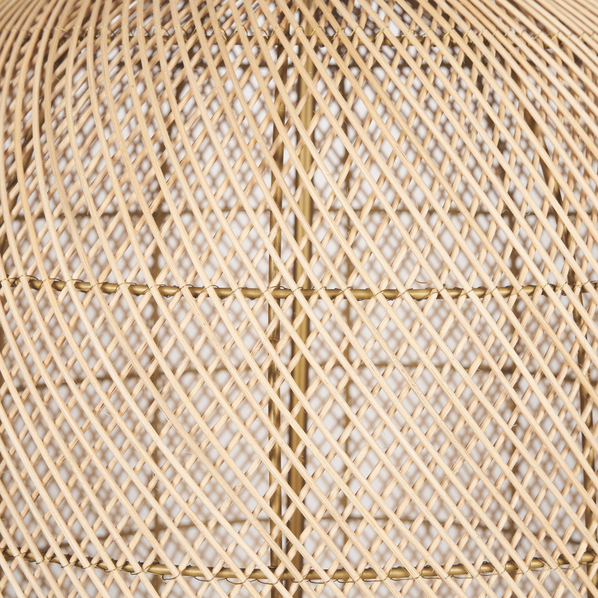 Thad 4-Light Natural Woven Rattan Foyer Chandelier large image 
