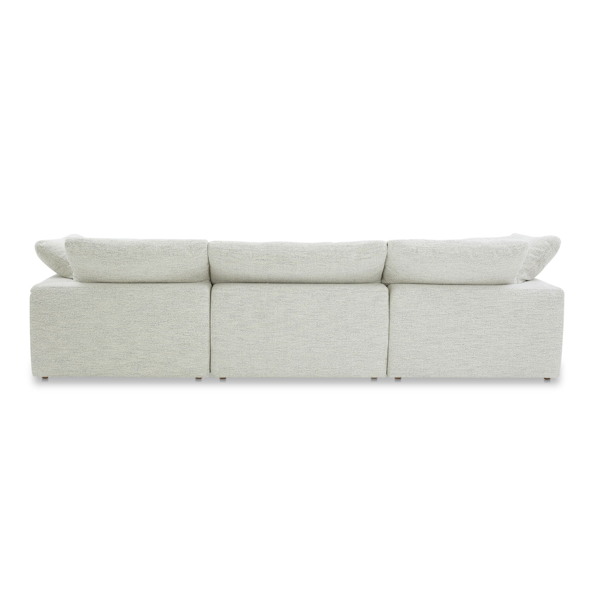 Clay Modular Sofa Coastside Sand, Sectional Sofa by Moe's Home, 133.5" width x 32.5" height x 44.5" depth View 4
