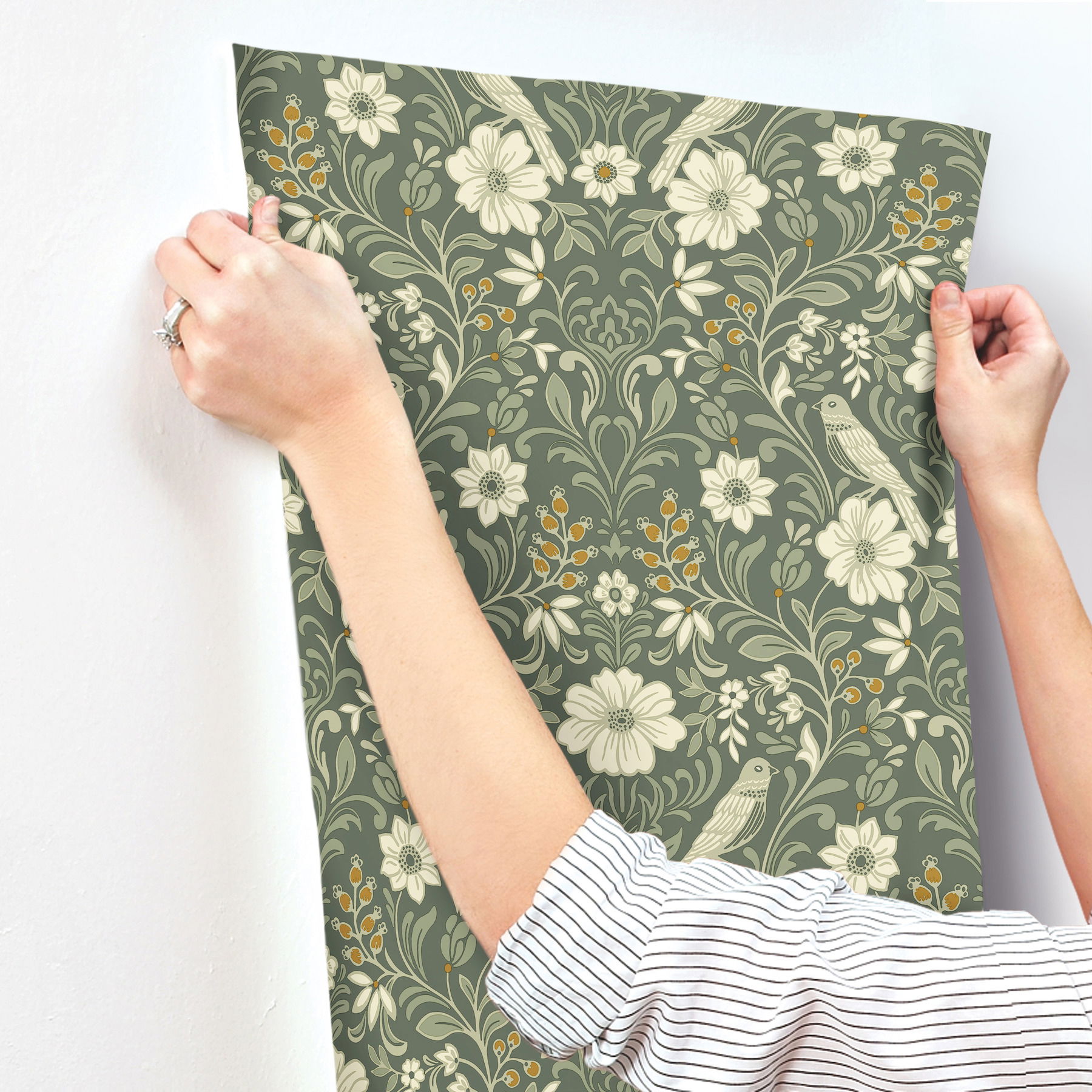 Colette Olive Wallpaper large image 