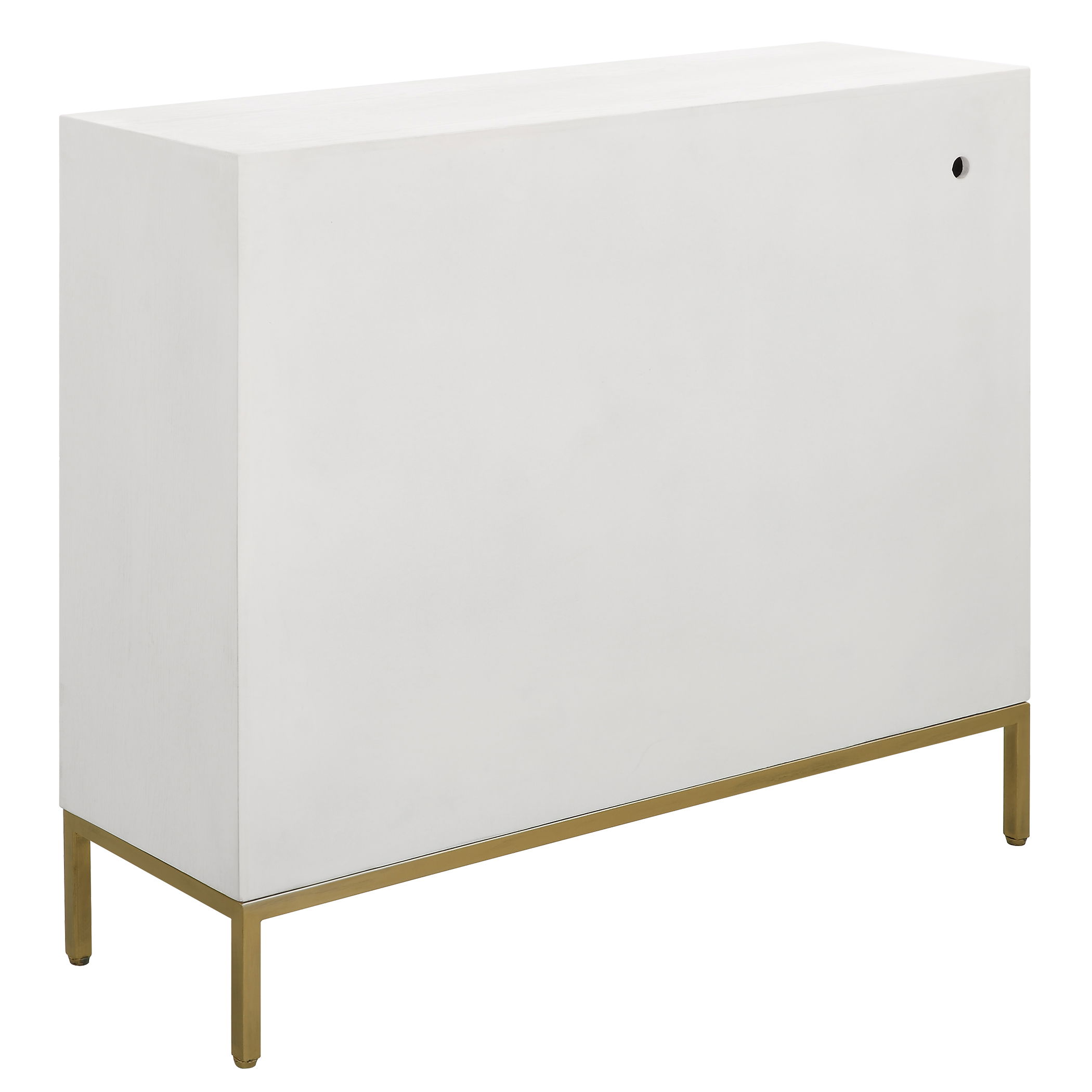 Front Range White 2 Door Cabinet, Furniture by Uttermost, 40.25" width x 34" height x 13" depth View 11