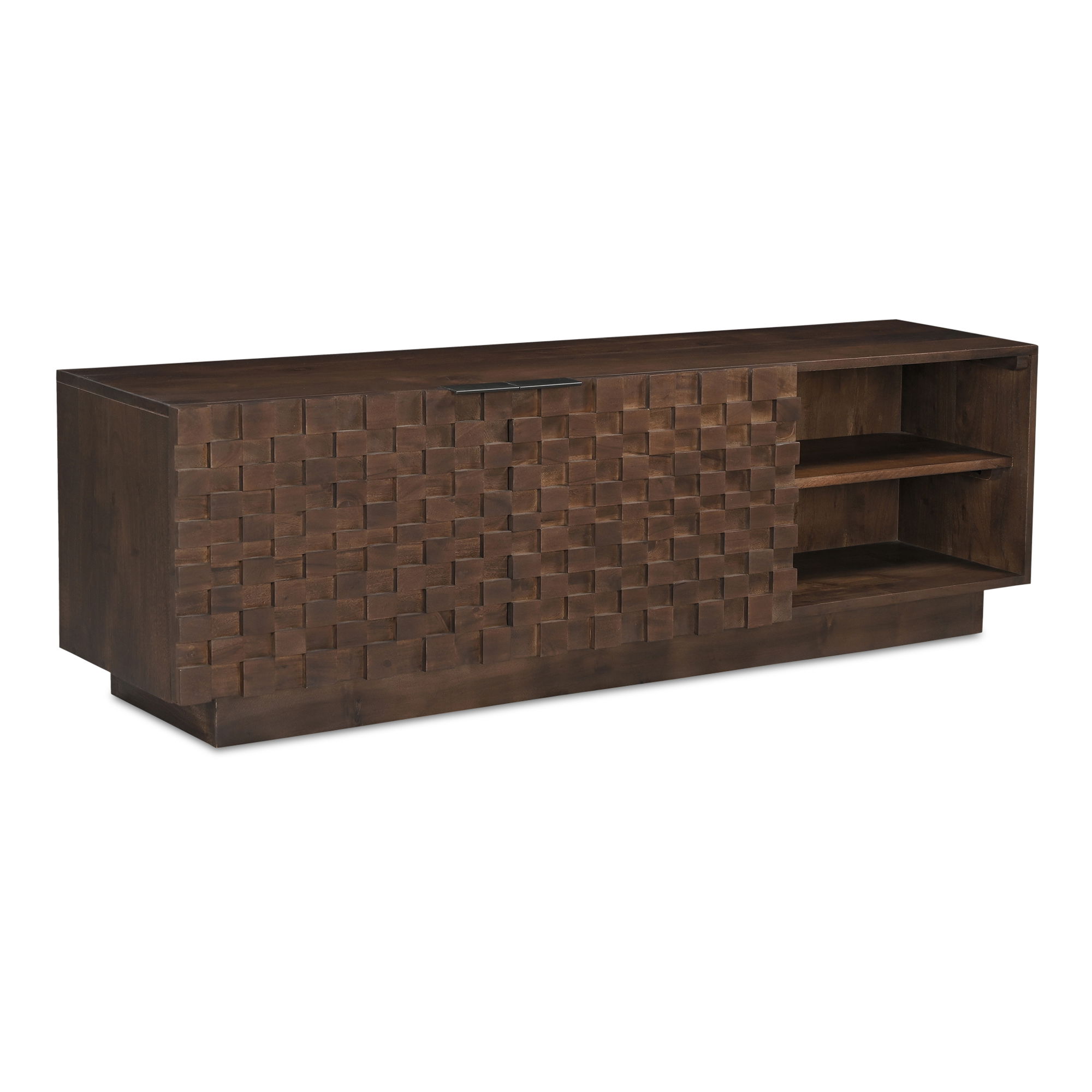 Easton Media Cabinet Brown, Media Console by Moe's Home, 60" width x 18" height x 14" depth View 5