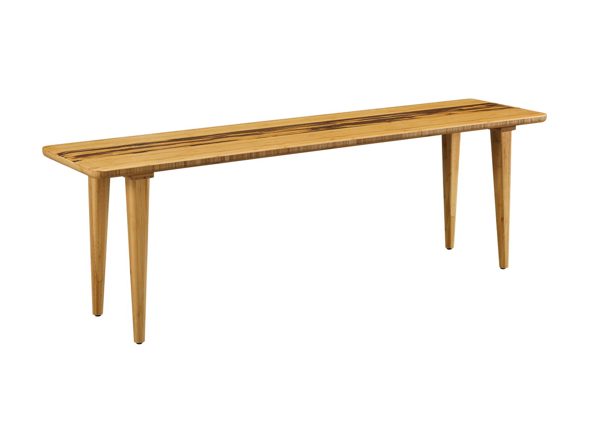 Azara Bench, Caramelized, Benche by Greenington, 55" length x 14" width x 17.5" height View 1