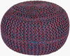 Wisteria Pouf, Ottoman by Surya, 20" width x 14" height thumbnail