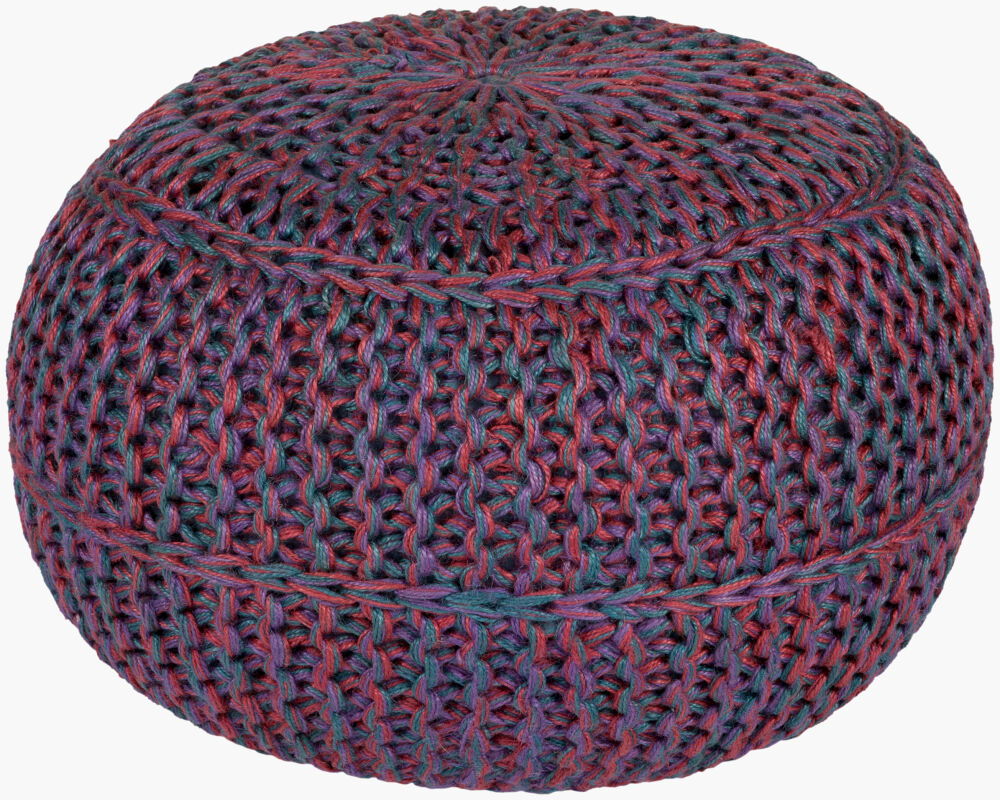 Wisteria Pouf, Ottoman by Surya, 20" width x 14" height