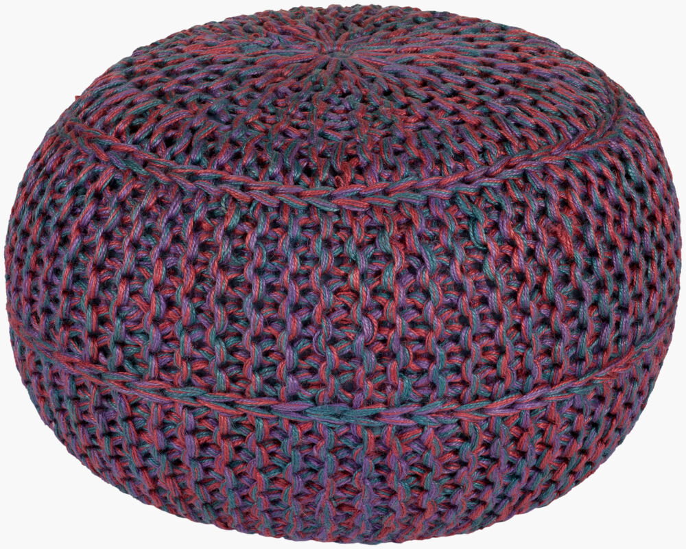 Wisteria Pouf, Ottoman by Surya, 20" width x 14" height