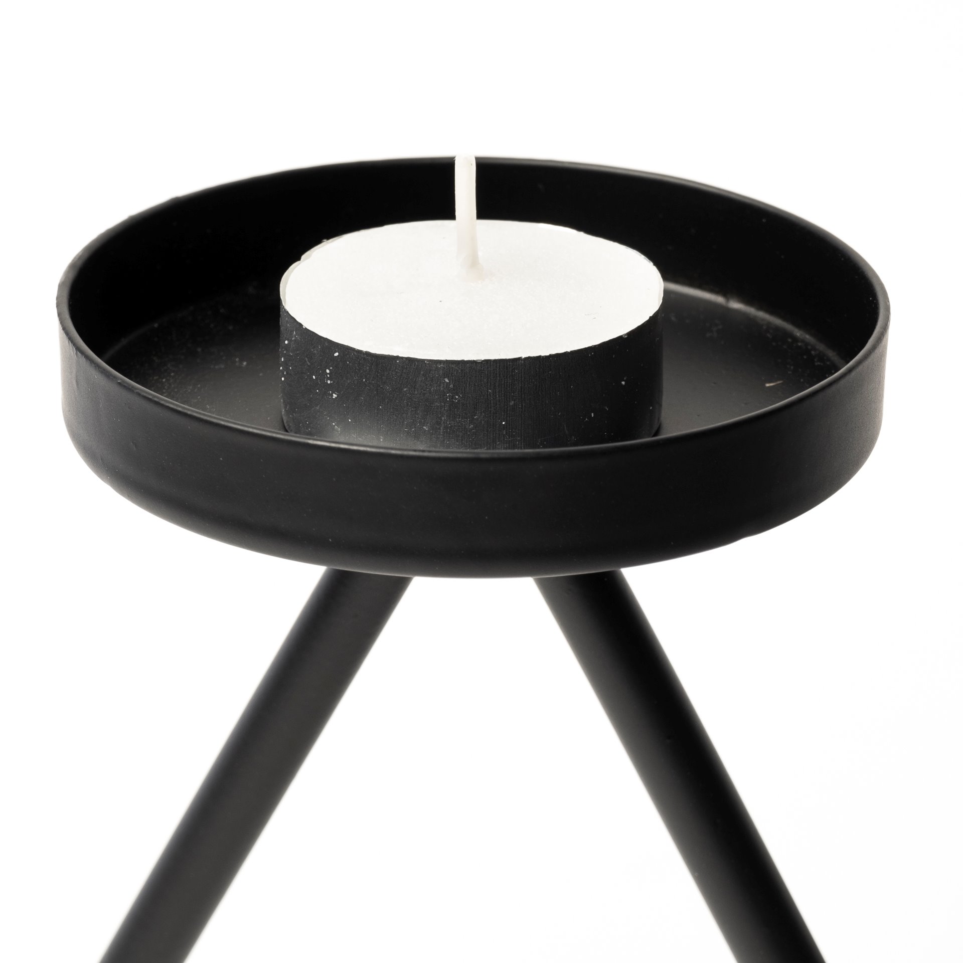 Meira Black Metal Seven Votive Table Candle Holder, Candles & Candle Holder by Mercana, 20.47" length x 9.06" width x 6.69" height View 5