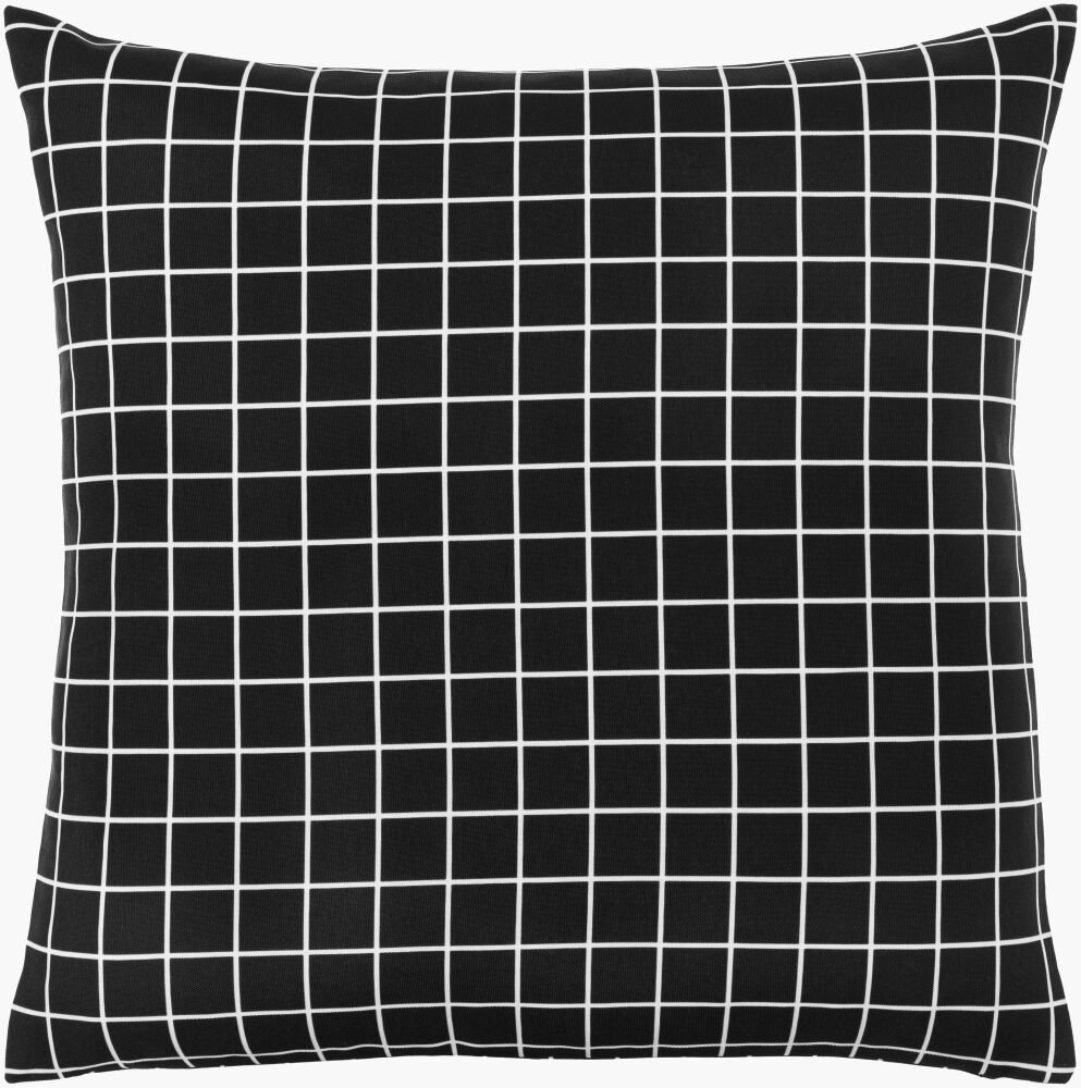 Check Accent Pillow Down, Decorative Pillow by Surya, 20" length x 20" width