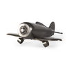 Maverick II 13L x 11W Gray Metal Fighter Plane, Decorative Object by Mercana, 13.39" length x 10.63" width x 5.12" height thumbnail 1
