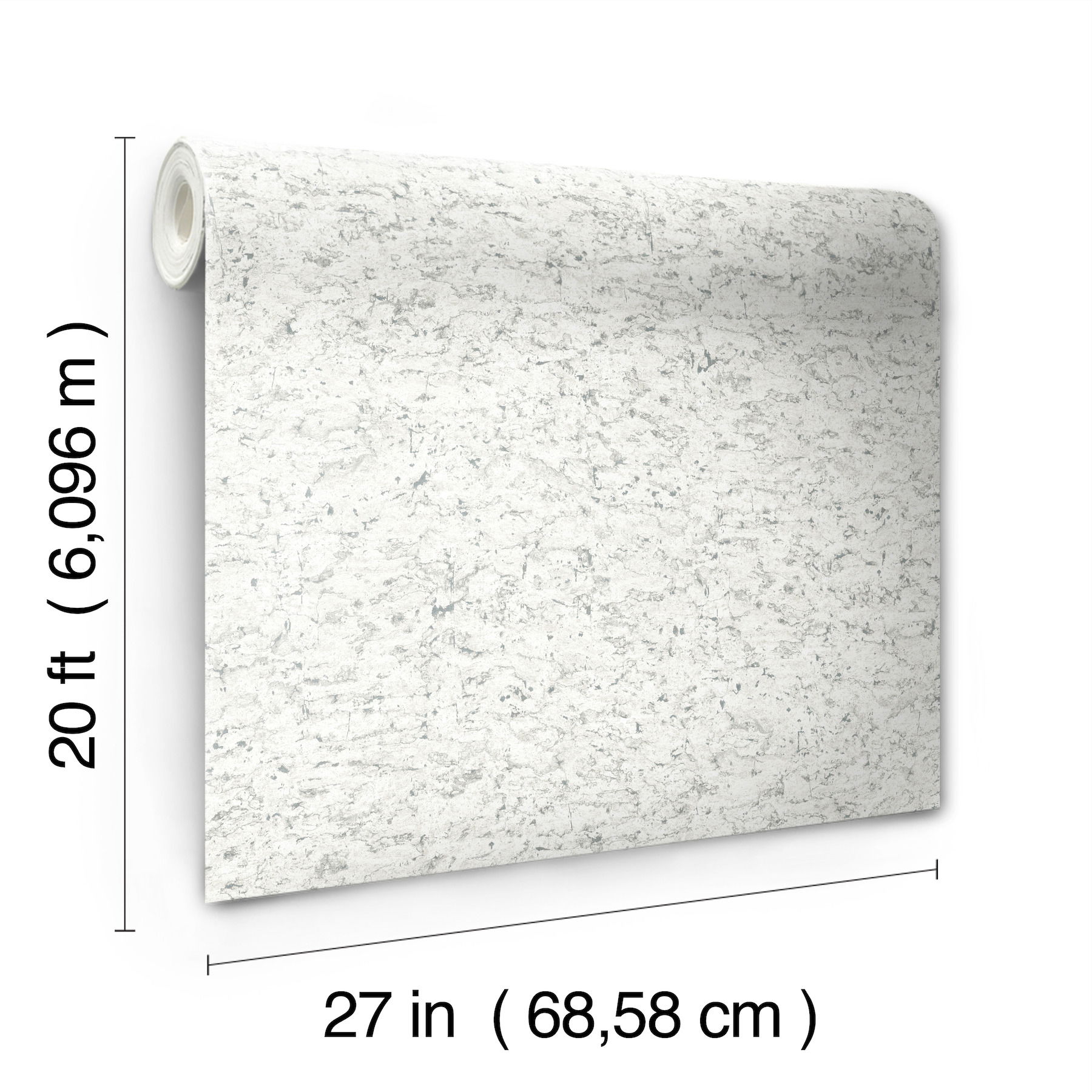 Shimmering Cork White Peel & Stick Wallpaper large image 
