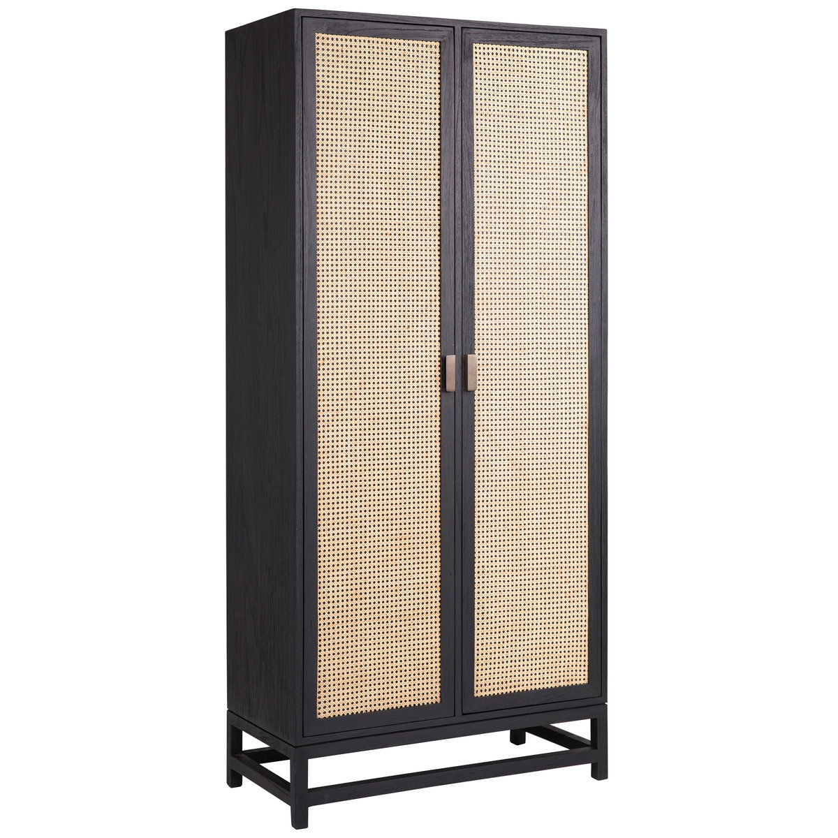 Royette Cabinet Black, Cabinets & Sideboard by Dovetail, 36" width x 78" height x 18" depth View 1