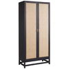 Royette Cabinet Black, Cabinets & Sideboard by Dovetail, 36" width x 78" height x 18" depth thumbnail 1