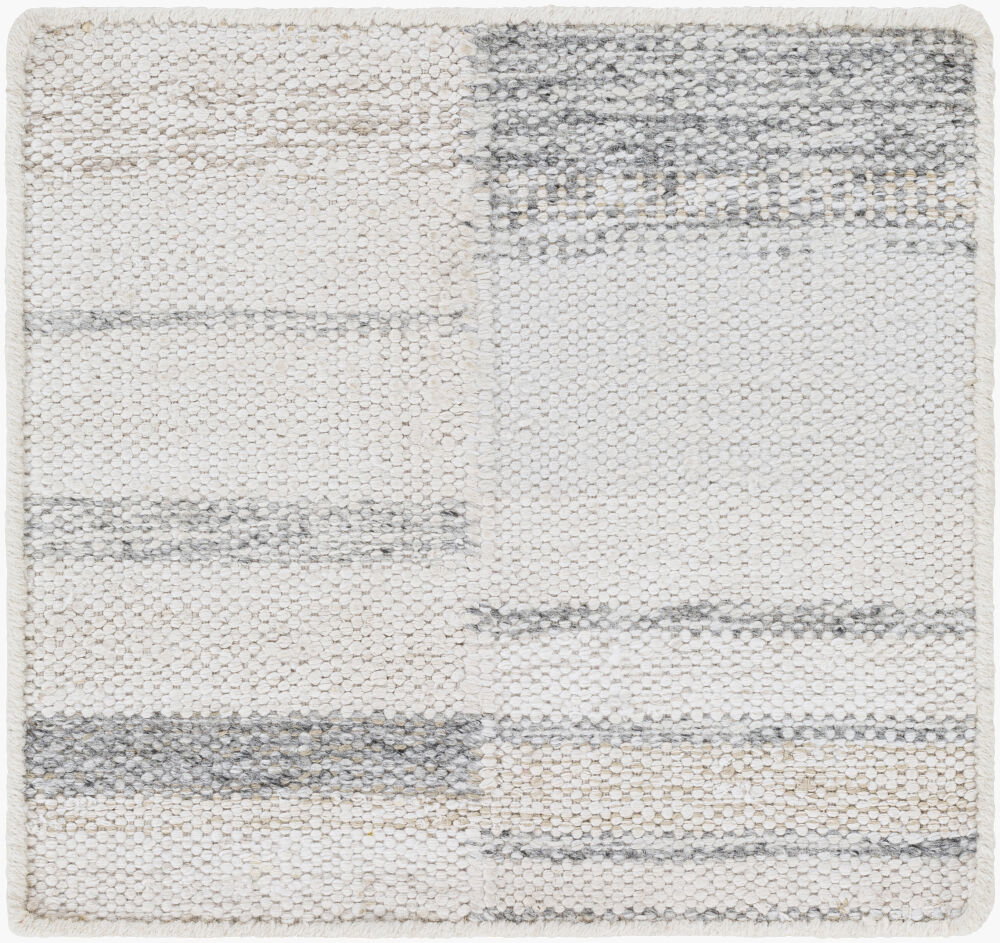 Scandi Handmade Rug, by Surya, 1'6" length x 1'6" width