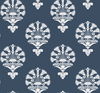 Luxor Navy Wallpaper, by York Wall, 27' length x 2'3" width x 0.02" depth thumbnail 1