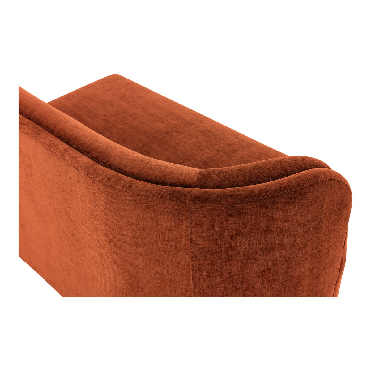 Yoon 2 Seat Sofa Left Rust, Sofas & Sectional by Moe's Home, 59.5" width x 32.25" height x 35.5" depth View 5