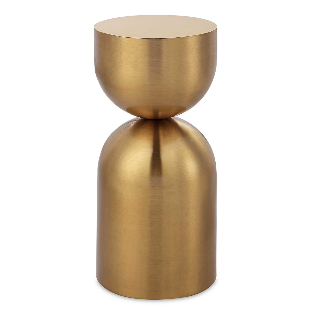 Golden Vessel Modern Accent Table, Side & End Table by Uttermost, 10" width x 22" height x 10" depth View 1