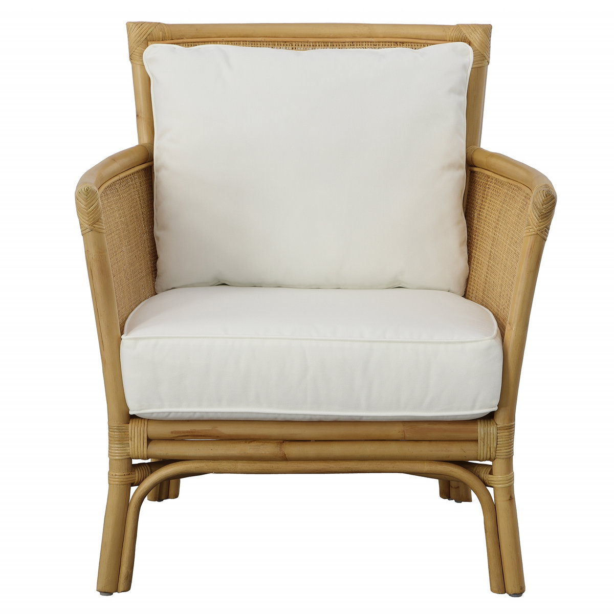 Pacific Rattan Armchair, Accent Chair by Uttermost, 29" width x 33" height x 28" depth View 1