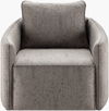 Kelli Swivel Chair, Accent Chair by Surya, 28" width x 25" height thumbnail