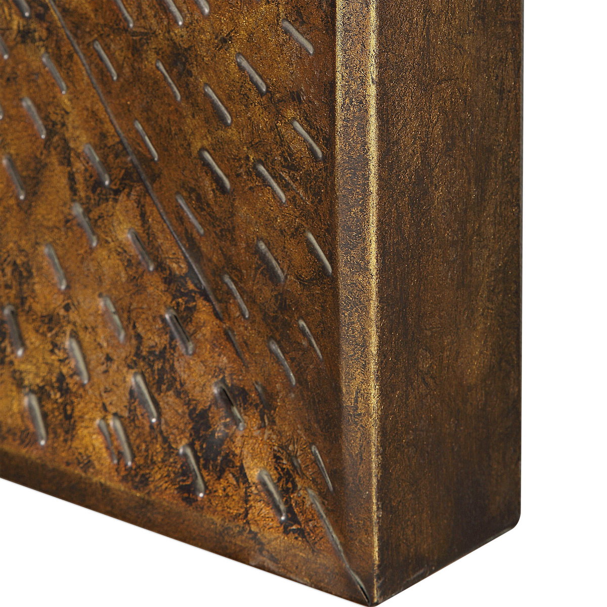 Blaise Antiqued Bronze Wall Art, by Uttermost, 31.5" width x 31.5" height x 3" depth View 5