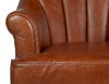 Scoth Swivel Chair In Distilled Leather, Seating by Sarreid, 35" length x 39" width x 35" height thumbnail 5