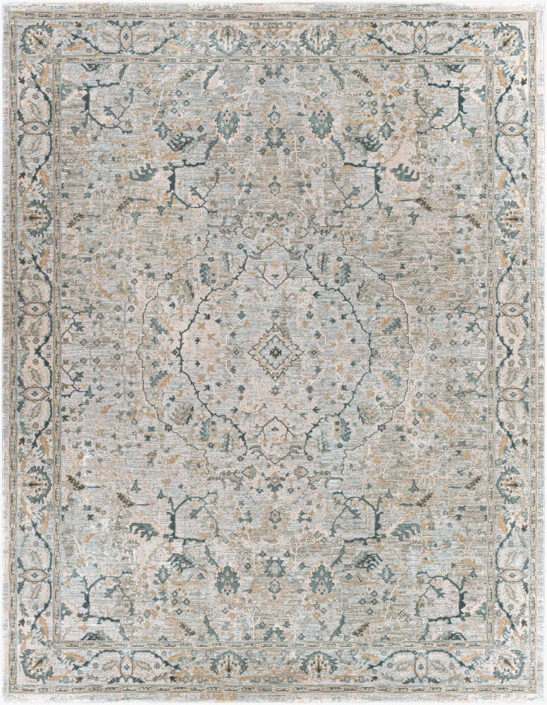 Brunswick Machine Woven Rug, by Surya, 1'3.75" length x 1'3.75" width