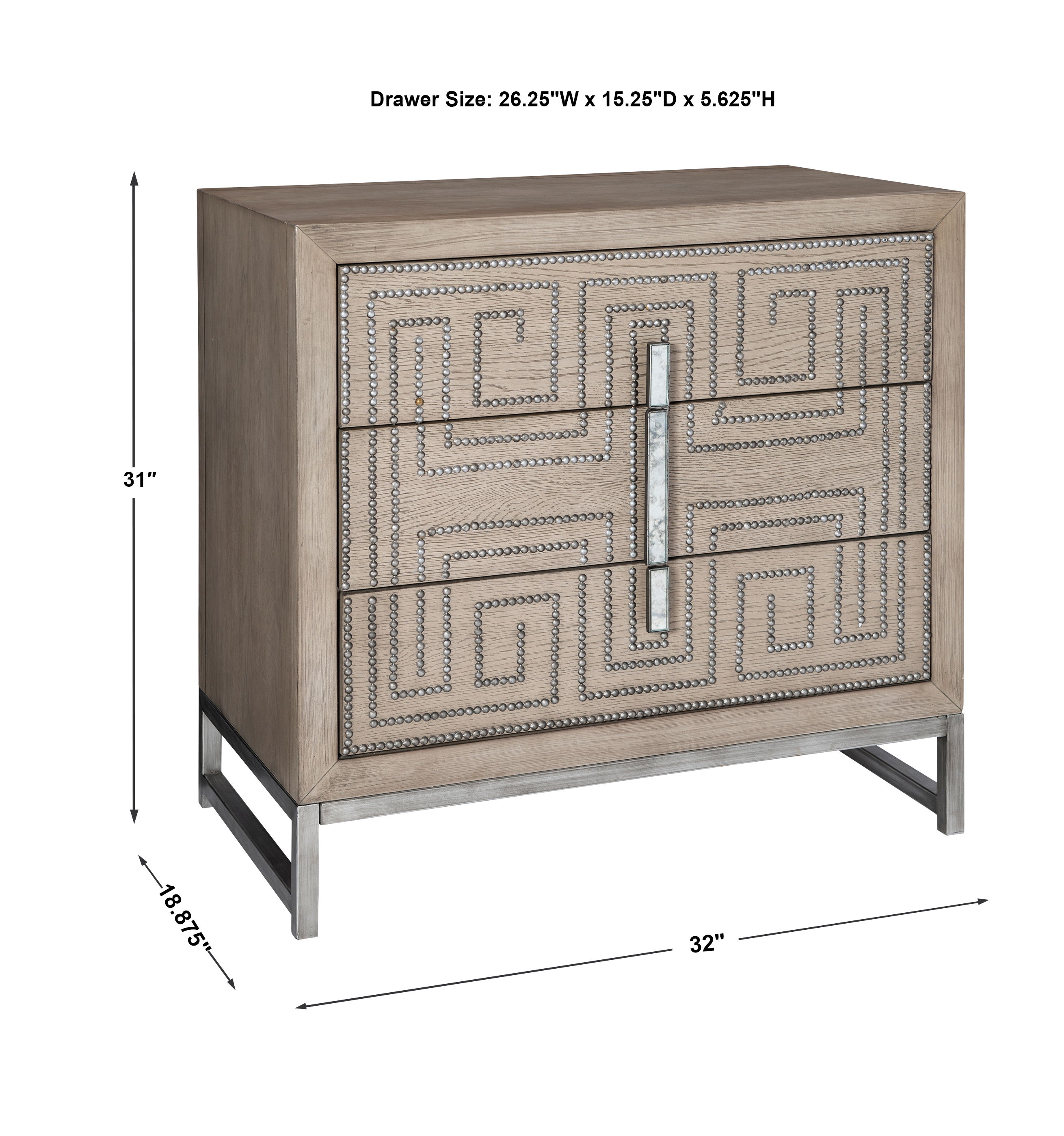 Devya Gray Oak Accent Chest large image 