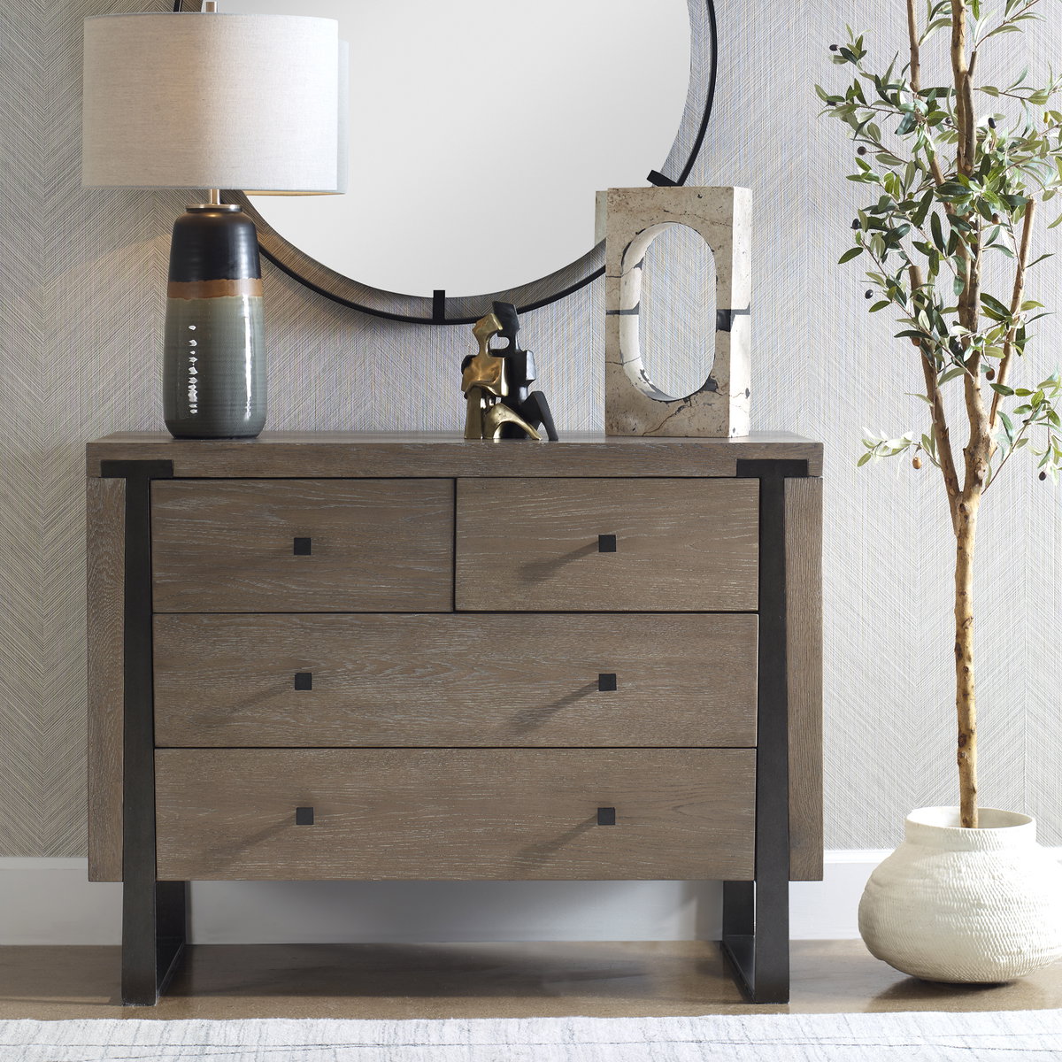 Gabriel Oak Accent Chest, Cabinets & Chest by Uttermost, 42" width x 32" height x 18" depth View 2