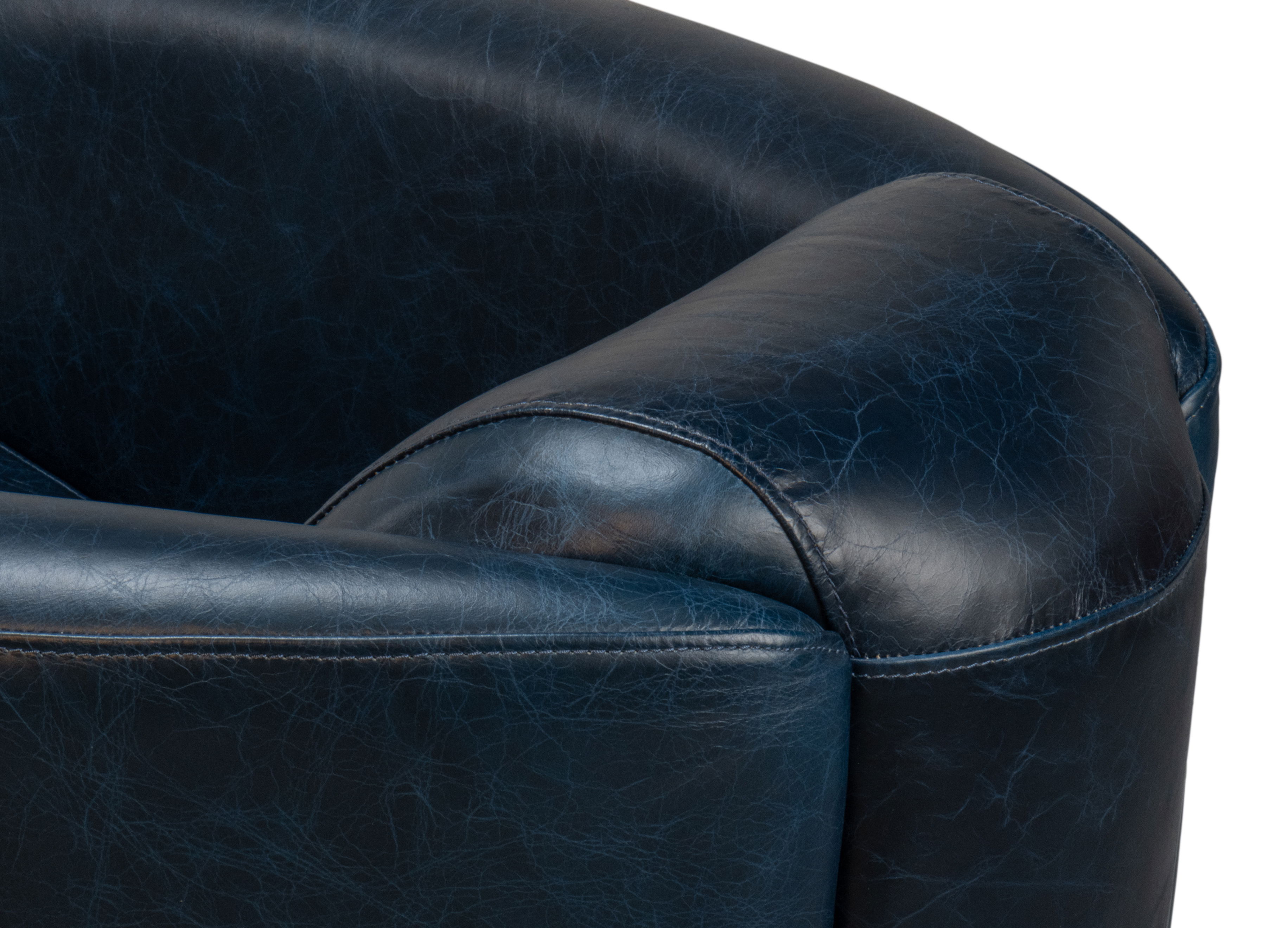 Mandy Arm Chair, Chateau Blue, Seating by Sarreid, 28" length x 33" width x 28" height View 3