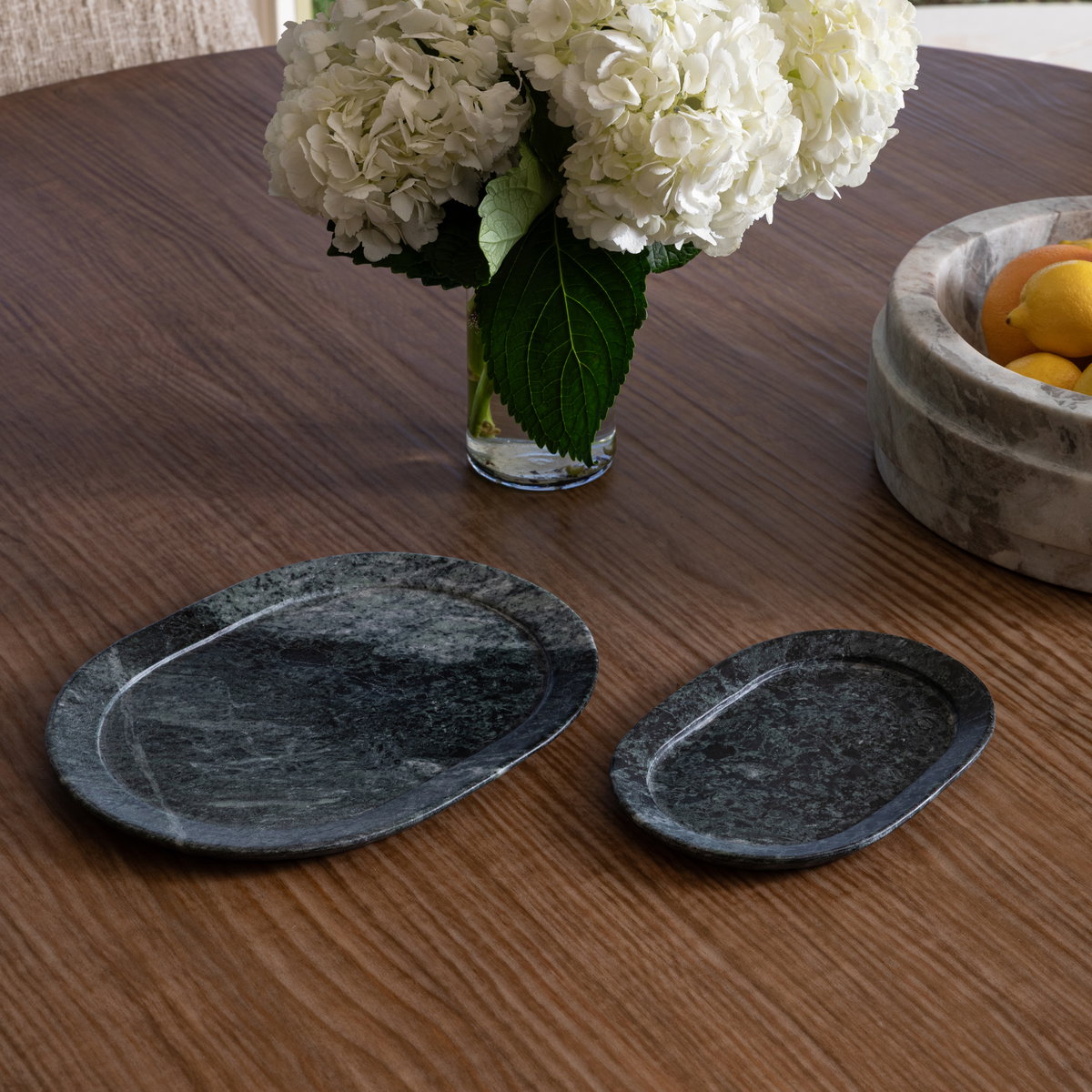 Oris Tray Set of 2 Green, Decor by Dovetail, 12" width x 0.6" height x 9" depth View 6