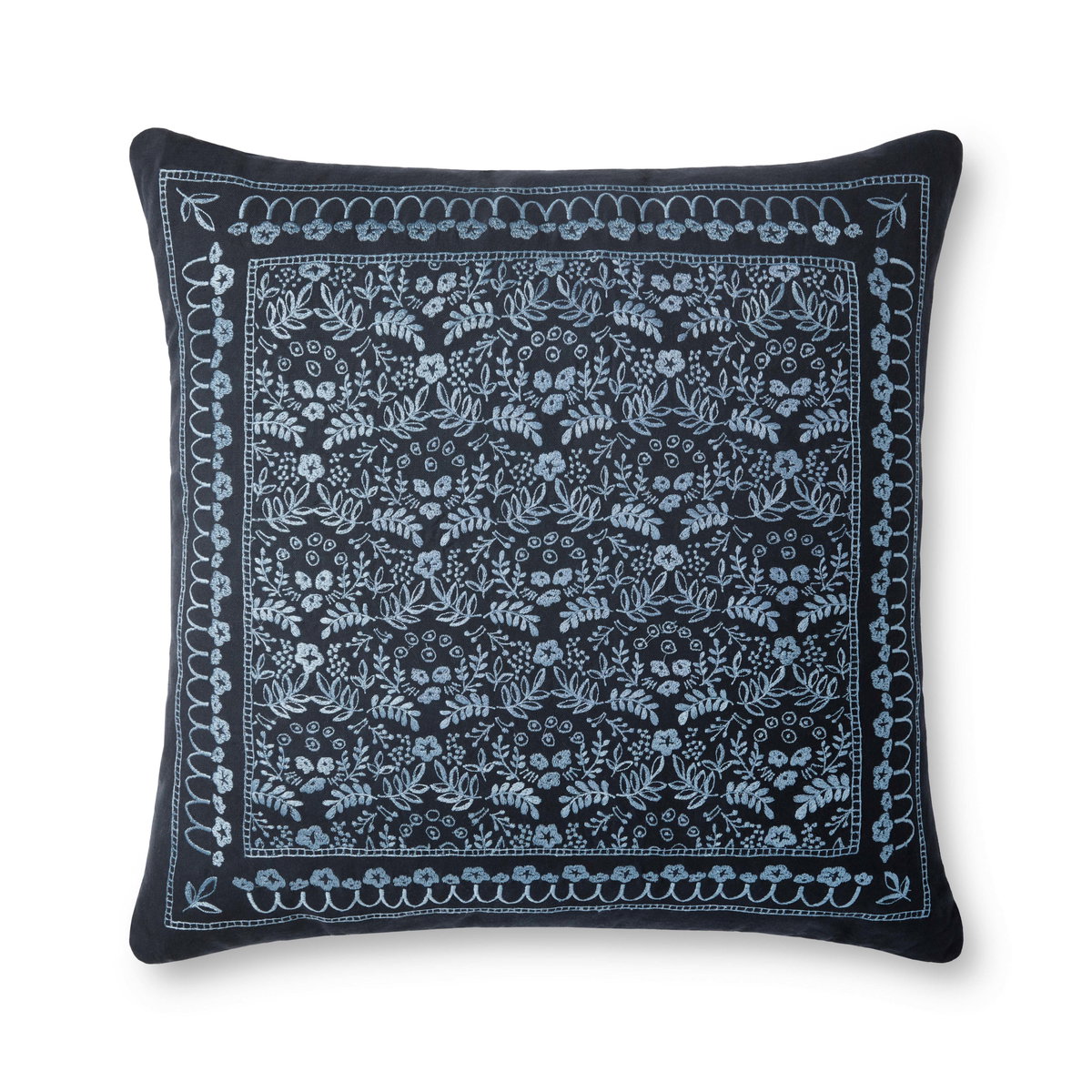 Rifle Paper Co. x Loloi Pillows Pillow, Decorative Pillow, 22" length x 22" width