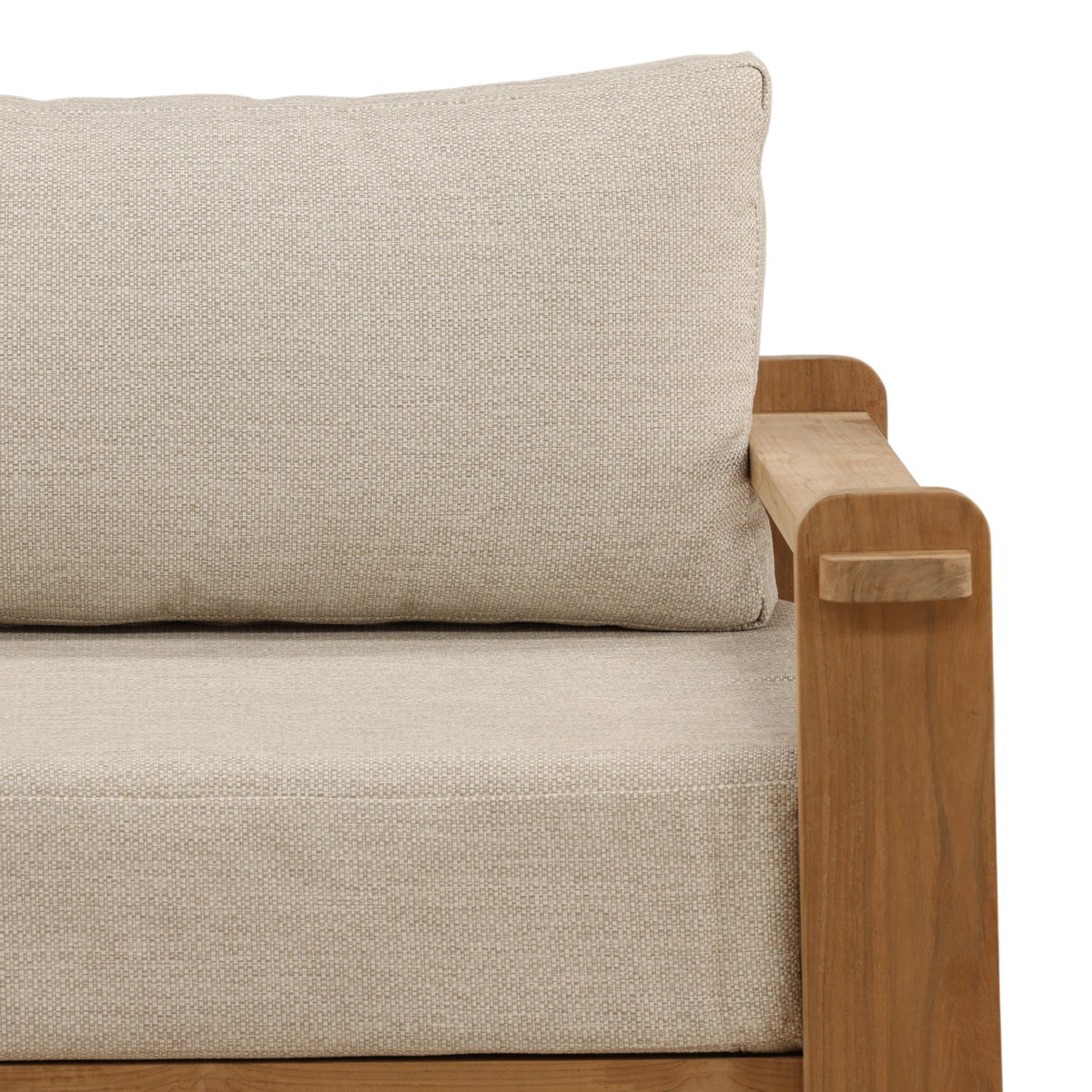 Julie Outdoor Sofa Chair Taupe, Accent Chair by Dovetail, 41.6" width x 30" height x 35.43" depth View 7
