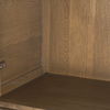 Sina Brown Oak Wood with Natural Rattan 2 Door Curio Cabinet thumbnail 11