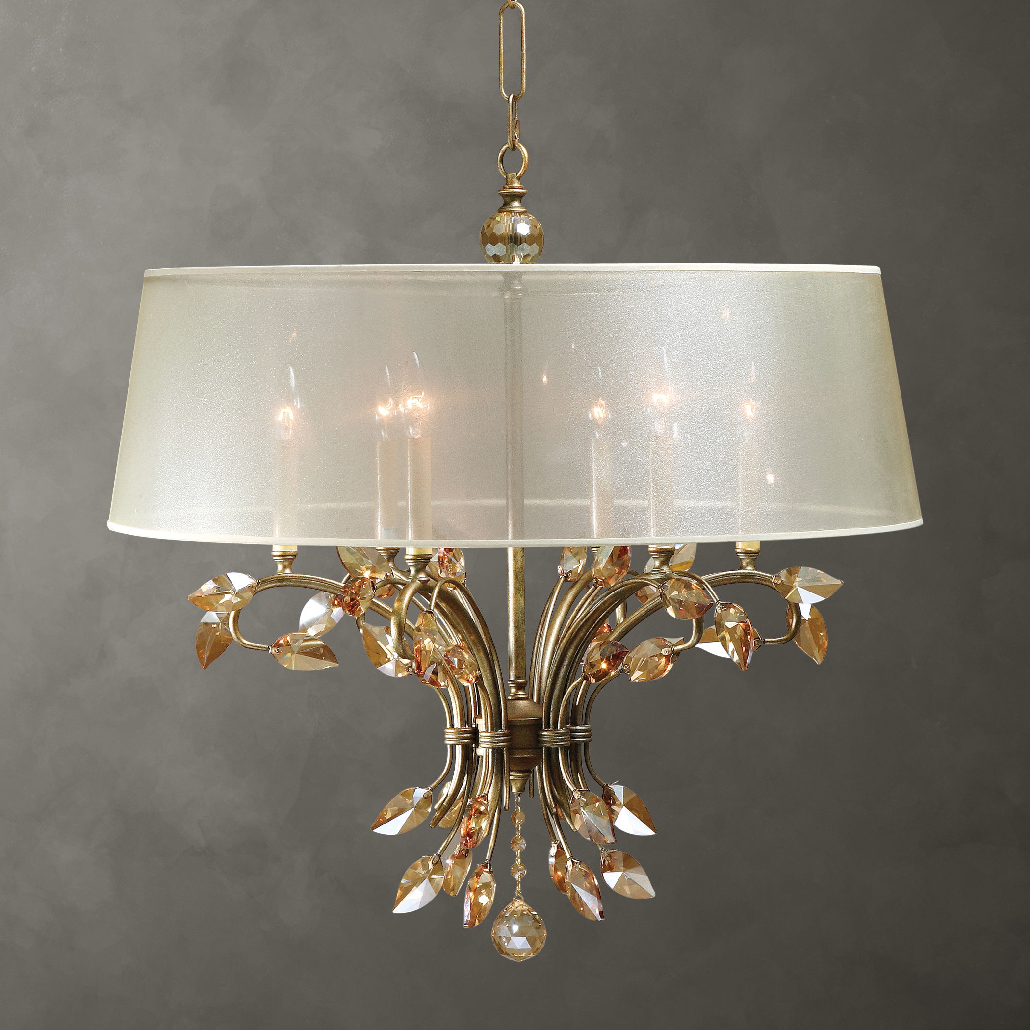 Alenya 6 Lt Shade Chandelier large image 