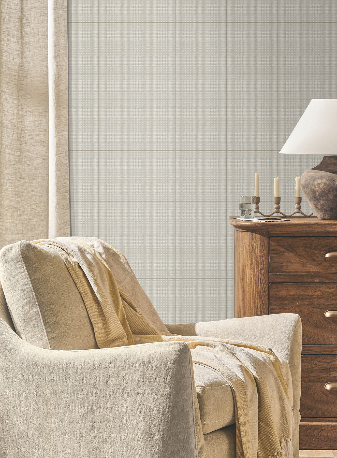 Windsor Ivory Wallpaper large image 