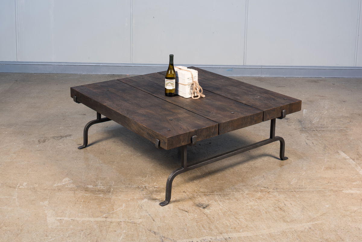 Blayne Coffee Table  Storm Cloud, by Sarreid, 4' length x 4' width x 1'6" height View 12