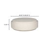 Cosmo Outdoor Coffee Table Off White, by Moe's Home, 48" width x 15" height x 48" depth thumbnail 10
