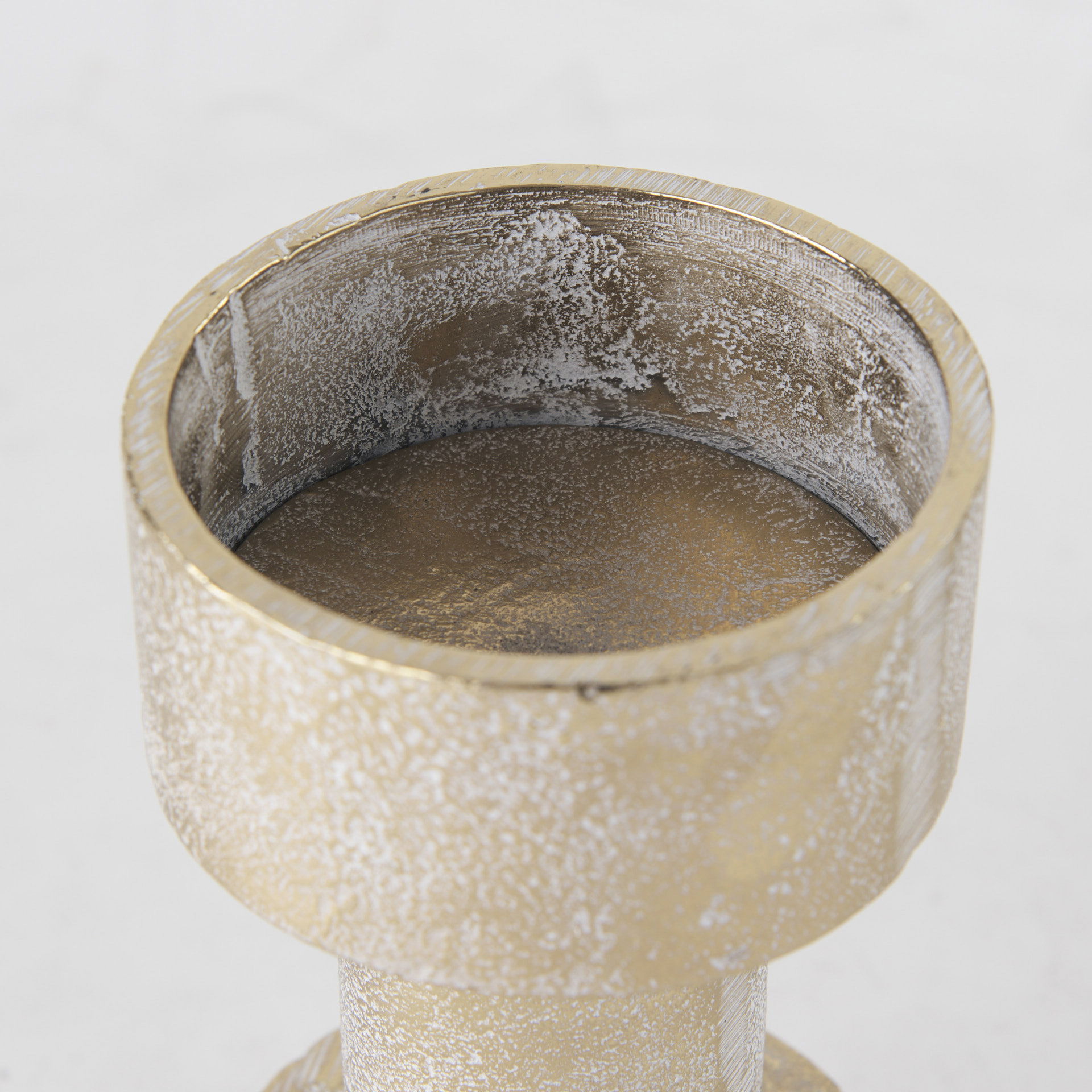 Bolton  Gold Metal Table Candle Holders, Candles & Candle Holder by Mercana, 3.94" length x 3.94" width x 10.63" height View 7