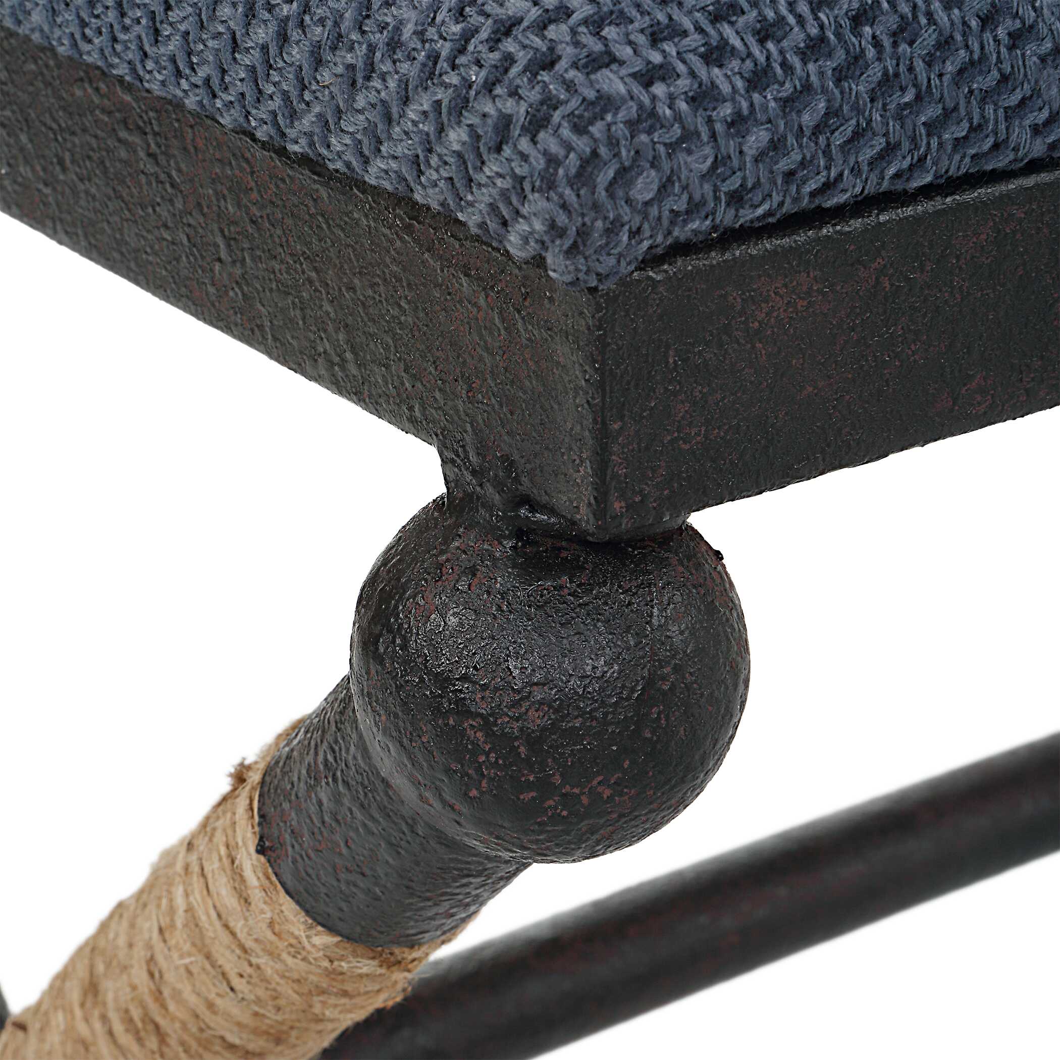 Firth Rustic Navy Bench large image 