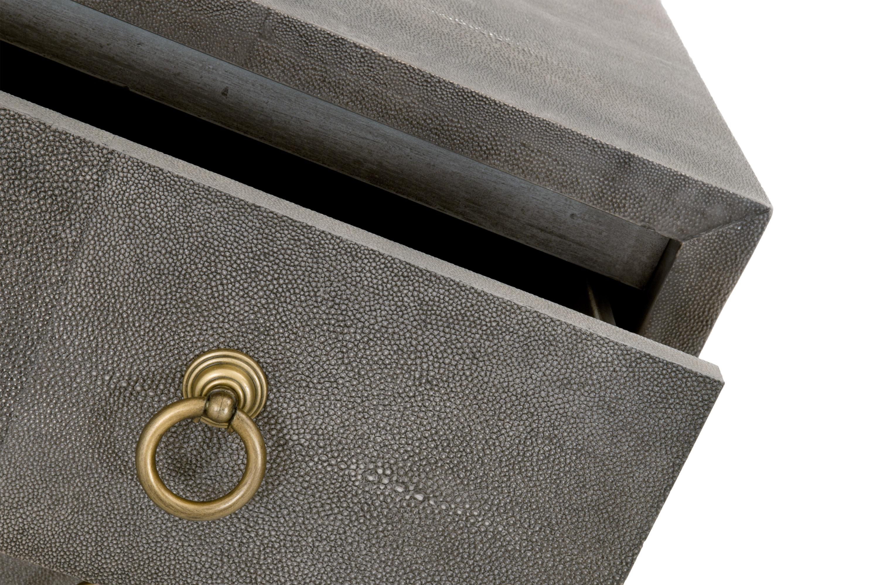 Strand Shagreen 3-Drawer Nightstand, by Essentials for Living, 35" width x 30" height x 19" depth View 5