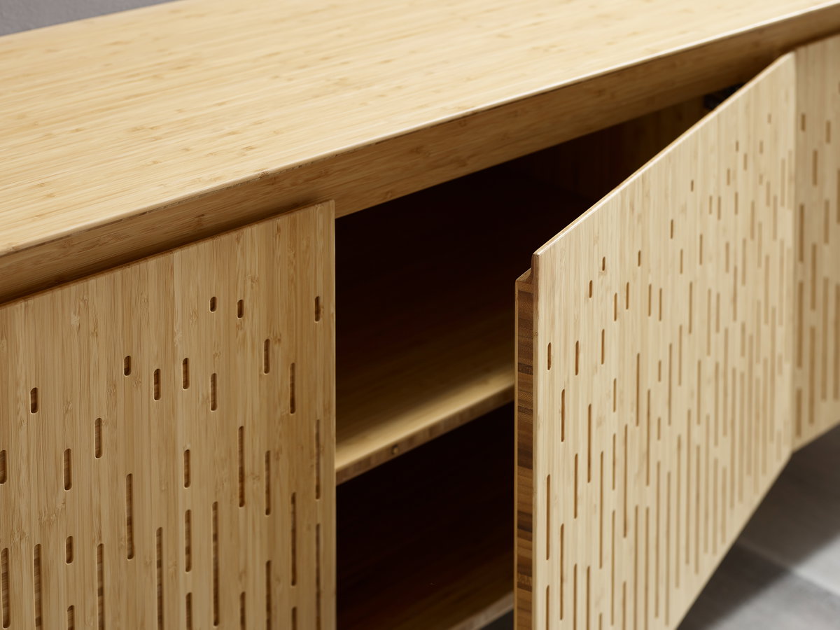 Hanna Console Sideboard, Wheat, Sideboards & Buffet by Greenington, 72" length x 18" width x 28" height View 5