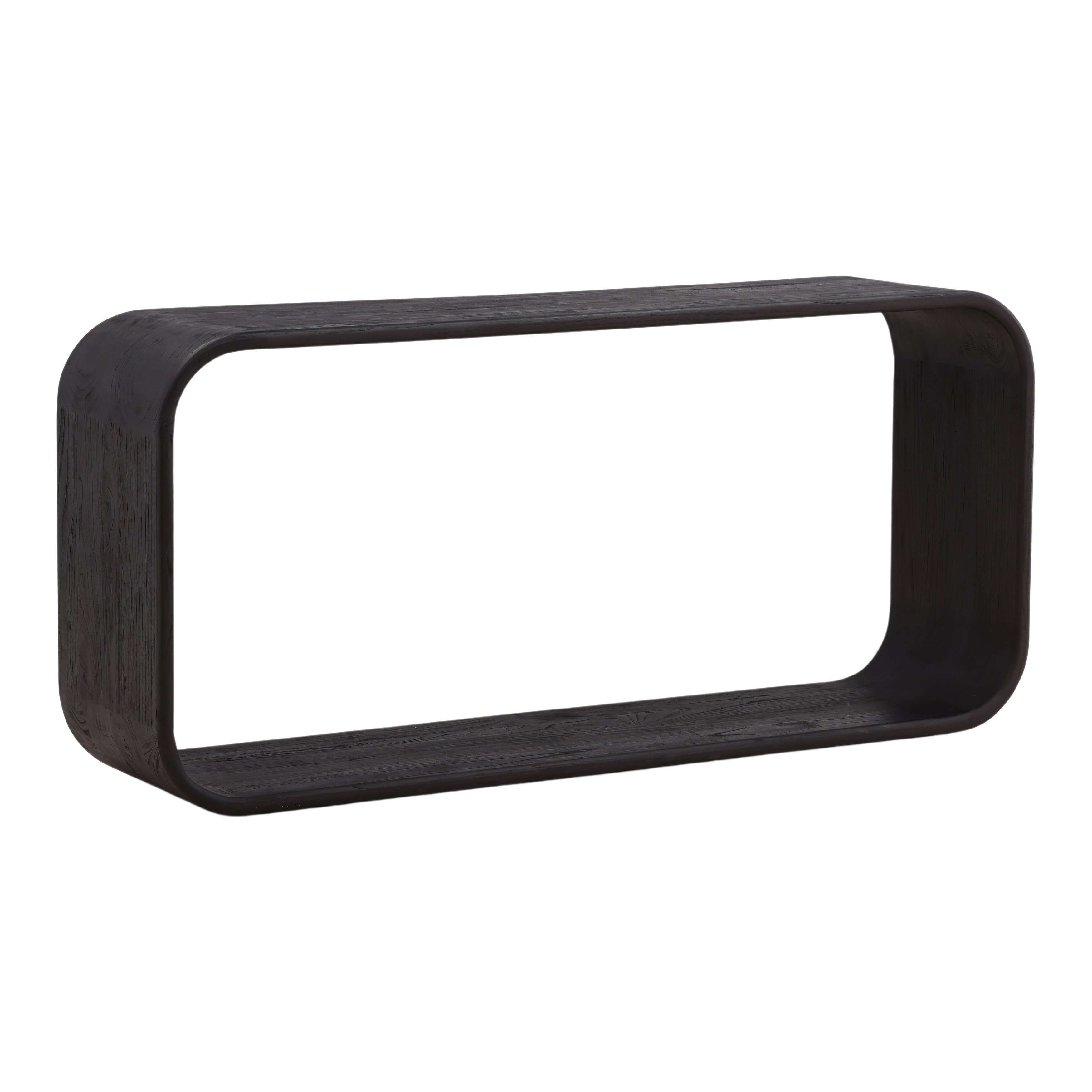 Jaimes Console Dark Brown, Console Table by Dovetail, 65" width x 30.18" height x 16" depth View 1