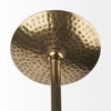 Garnet 13L x 13W Gold Hammered Metal Pendant Light thumbnail 3