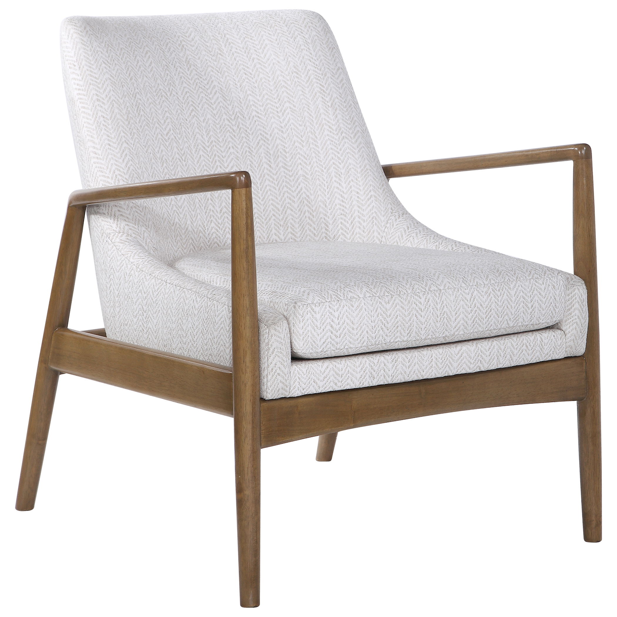 Bev White Accent Chair large image 