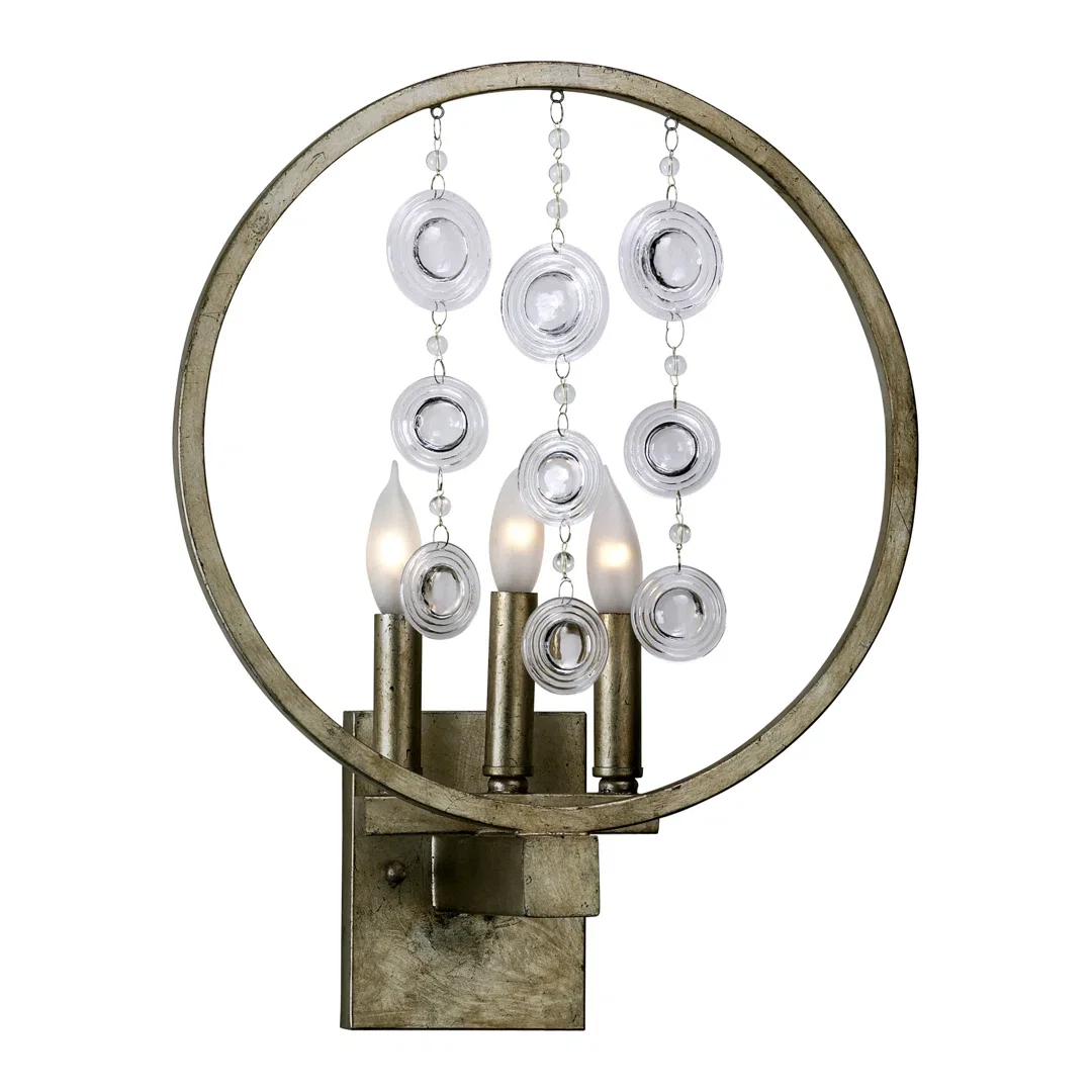 Emilia 3 - Light Wall Scone, Sconce by Cyan Design, 14" width x 17.75" height x 6.5" depth View 2