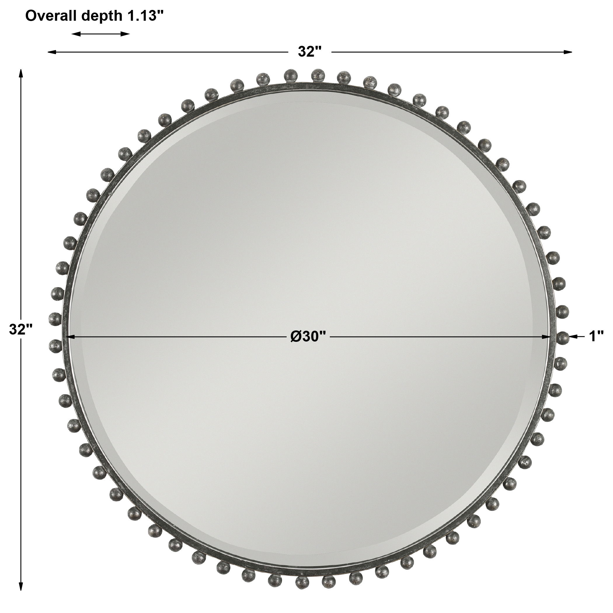 Taza Round Iron Mirror large image 