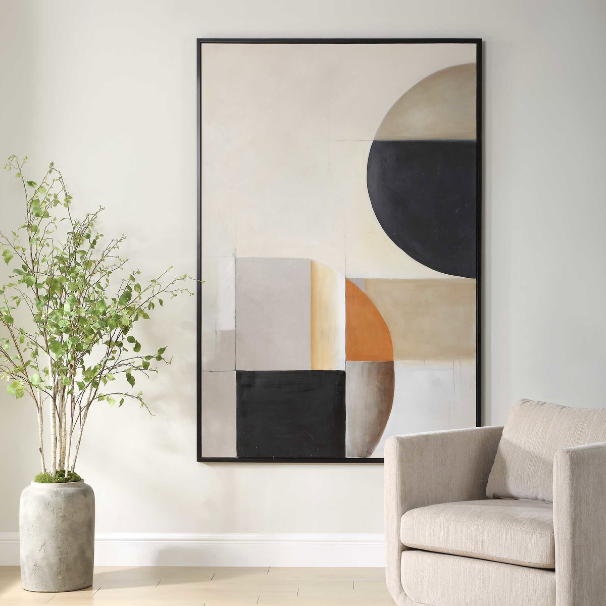 Western Hemisphere Hand Painted Canvas, Painting by Uttermost, 49.7" width x 73.7" height x 1.5" depth View 4