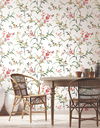Blossom Branches White & Red Wallpaper thumbnail 2