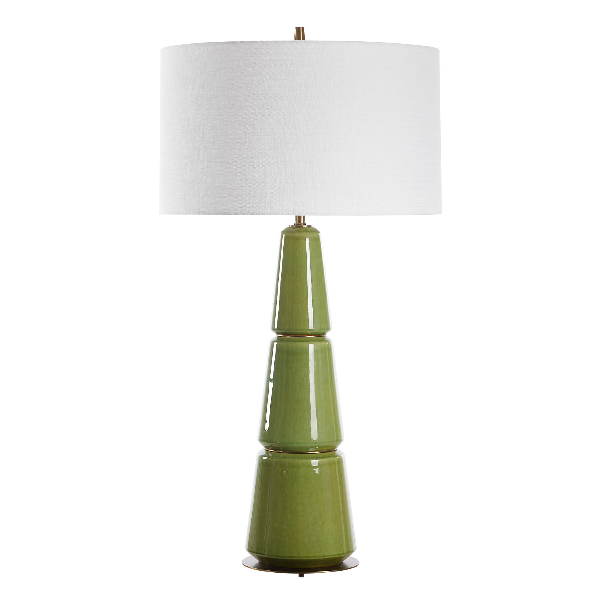 Mendell Moss Green Table Lamp large image 