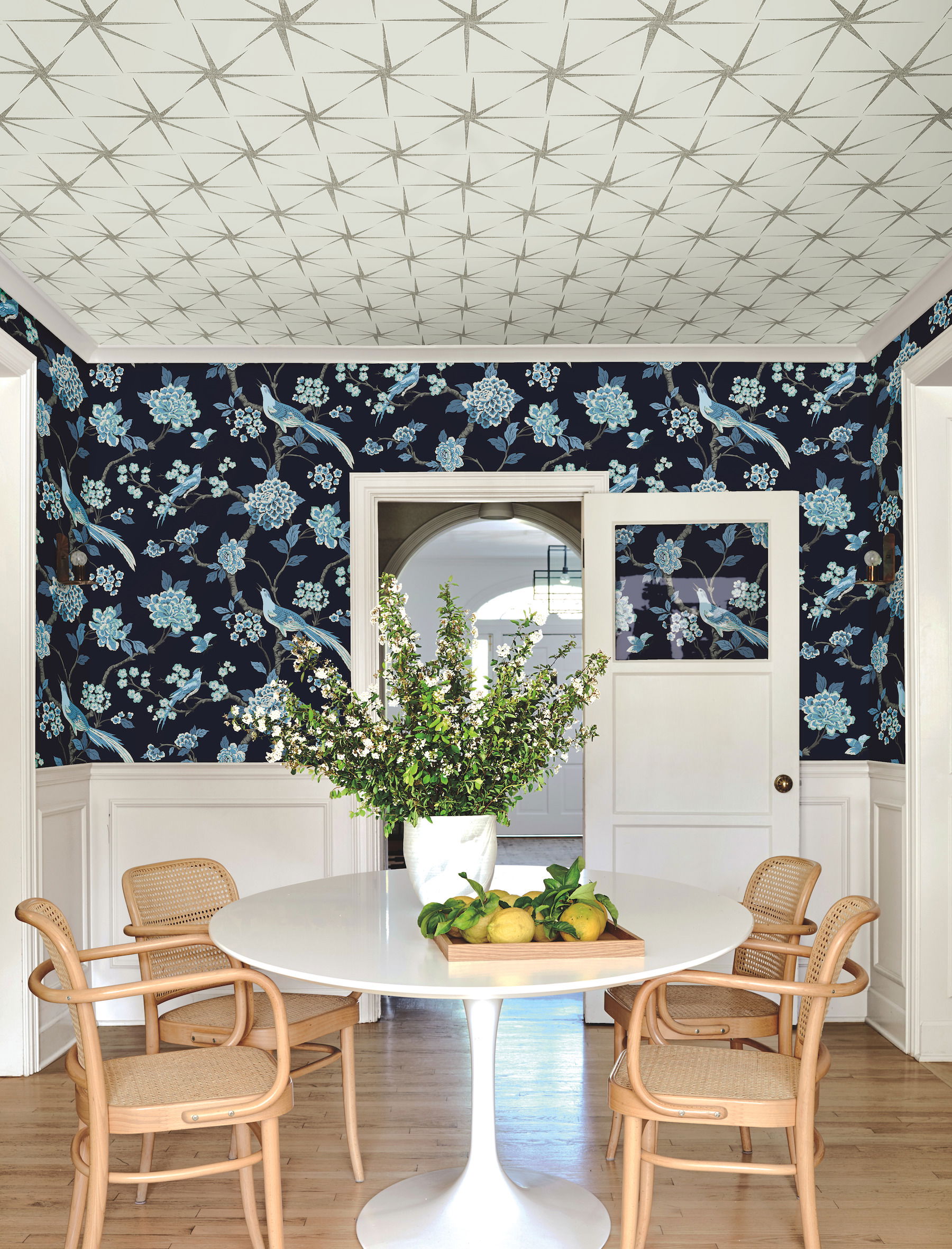 Fanciful Navy Wallpaper large image 